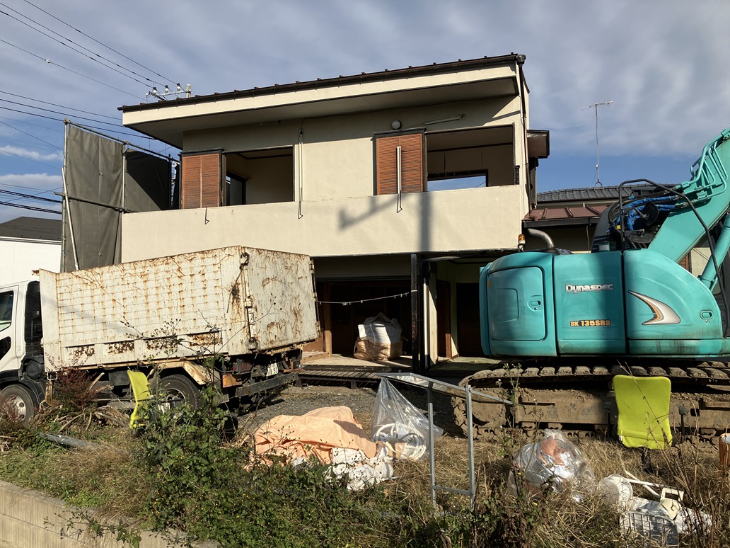 水戸市酒門町　土地100坪　解体工事完了