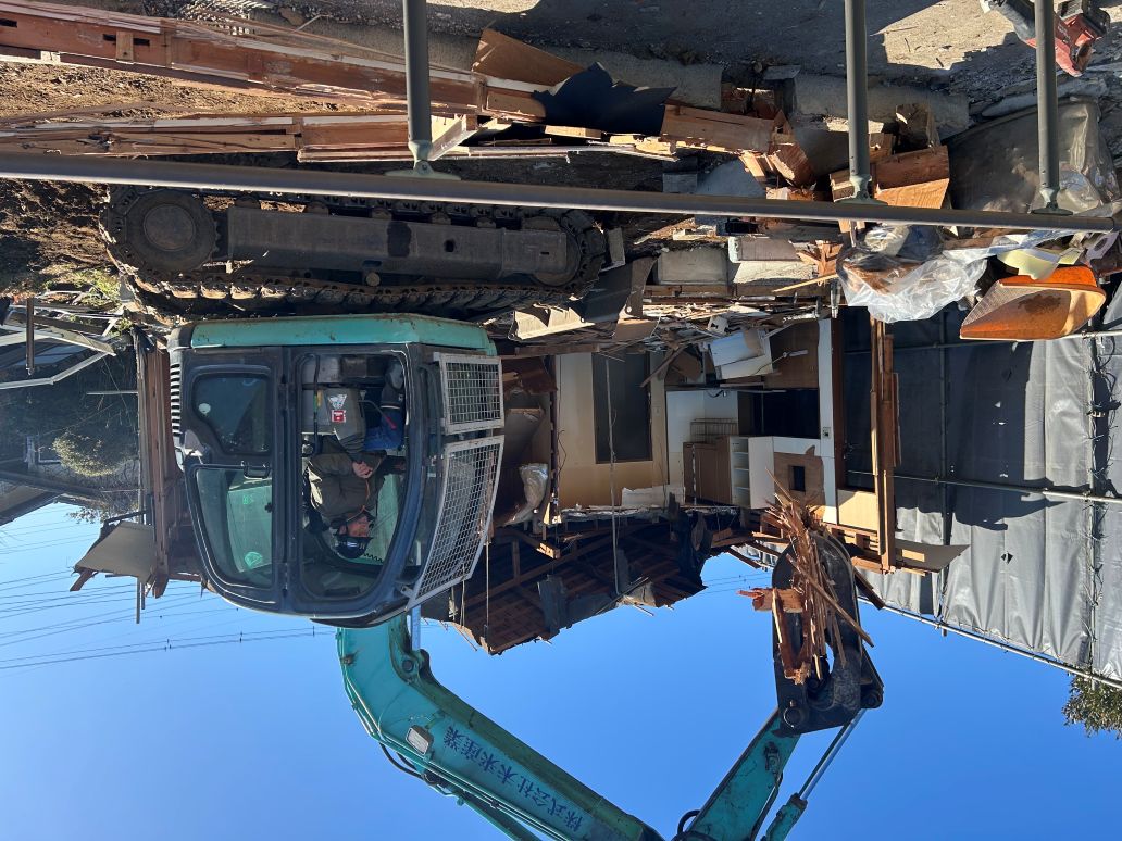 水戸市双葉台1丁目　築48年の平家　解体完了