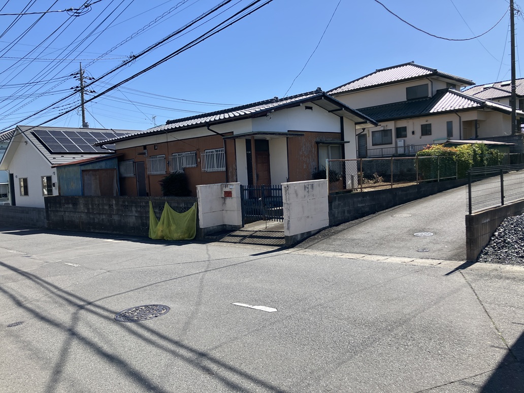 水戸市東赤塚　土地100坪　築古平家21坪　買取
