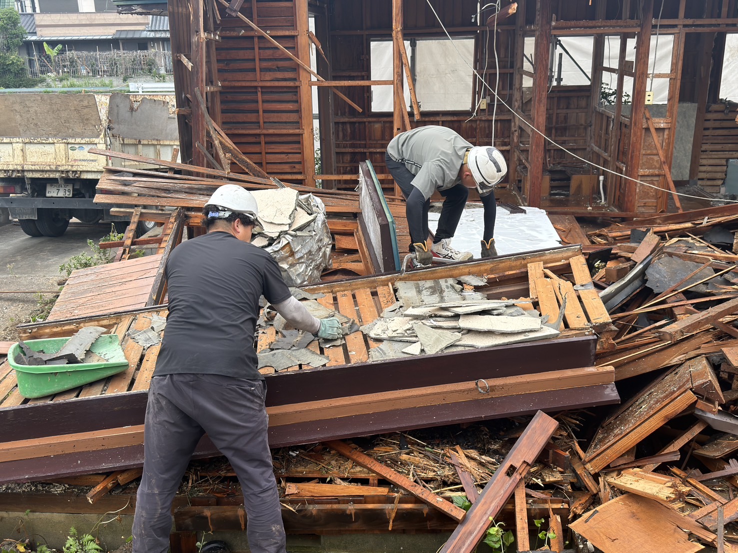 水戸市東赤塚 土地100坪 築55年の平家21坪 解体完了