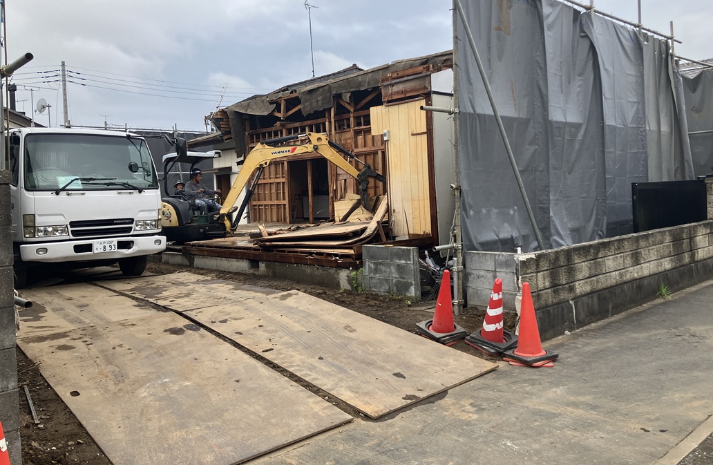 水戸市平須町 六番池団地 土地77.53坪 築54年の平家 解体完了