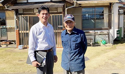 日立市　売主様　80代買取内容：自宅隣接の畑165坪